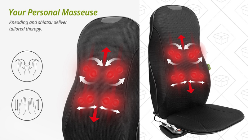 Asiento masajeador Mynt | $120 | Amazon | Usa el código MYNT2510Gráfico: Shep McAllister